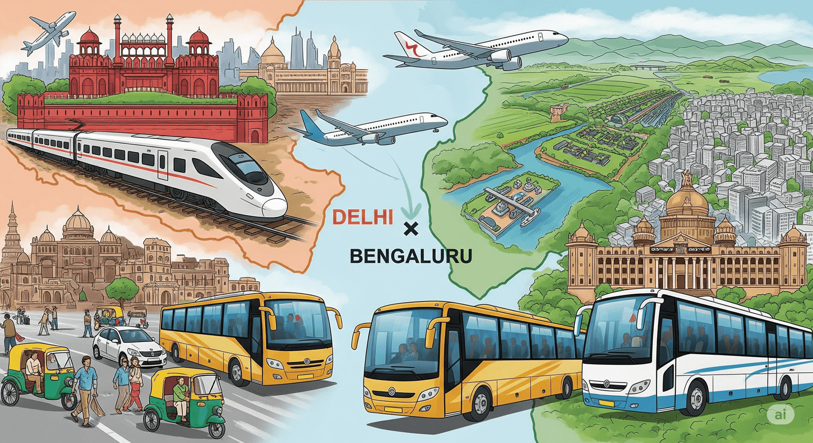 Delhi to Bengaluru Transport: The Complete Guide to Road, Rail & Air Shipping