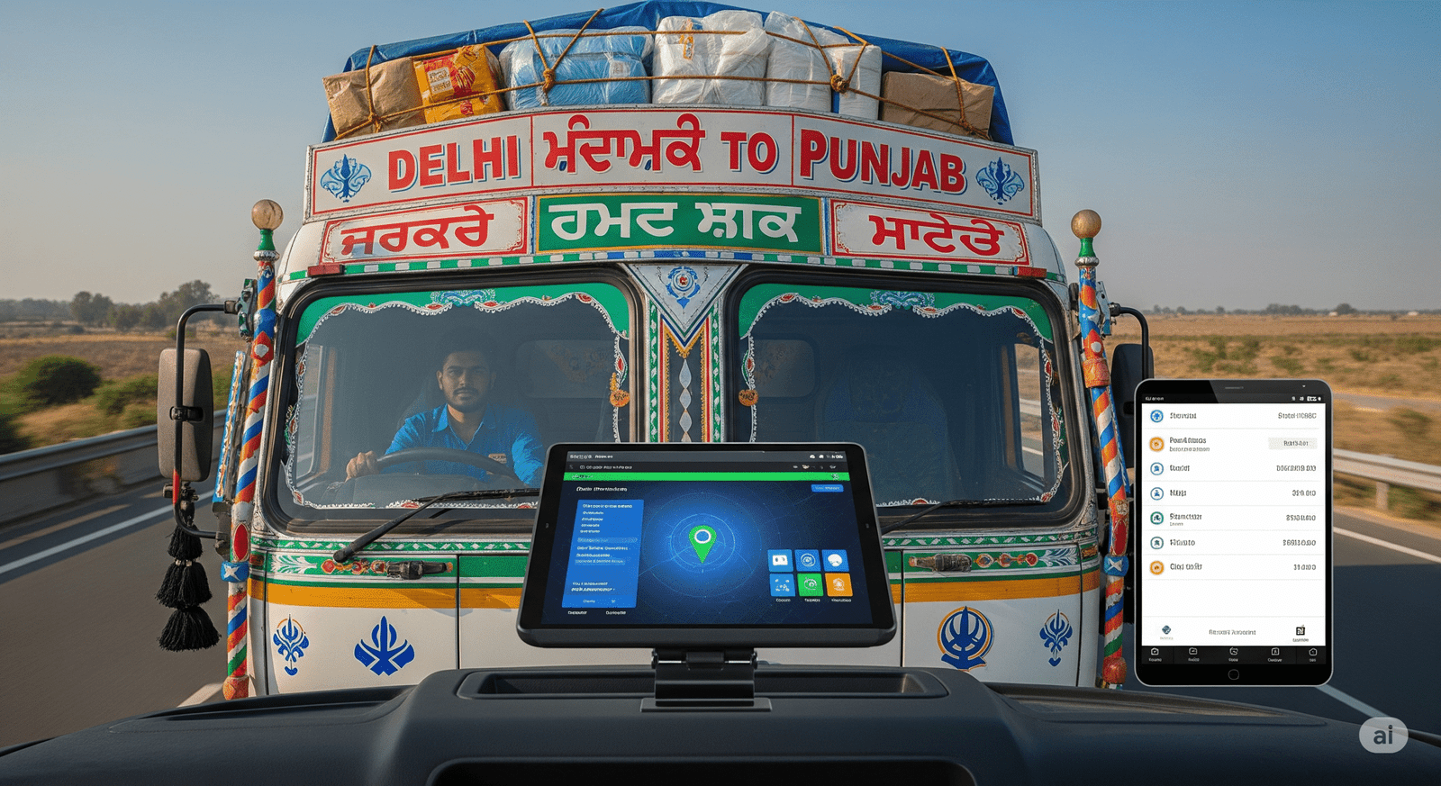 Delhi to Punjab Goods Carrier Transport Tracking: The Complete 2025 Guide
