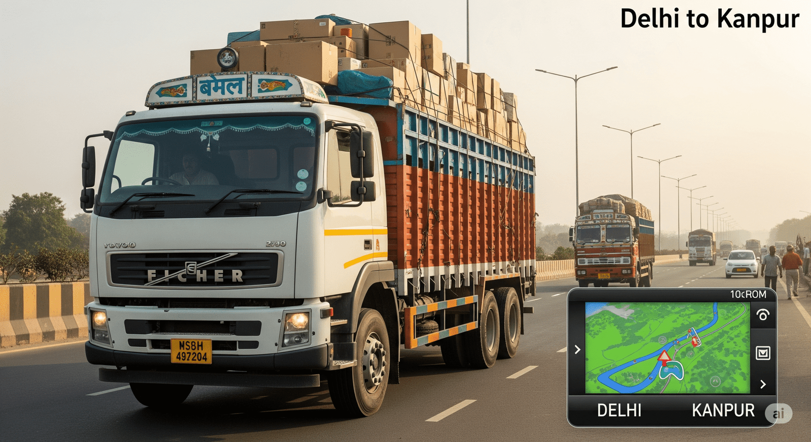 Delhi to Kanpur Goods Carrier Services: A Complete Logistics Guide