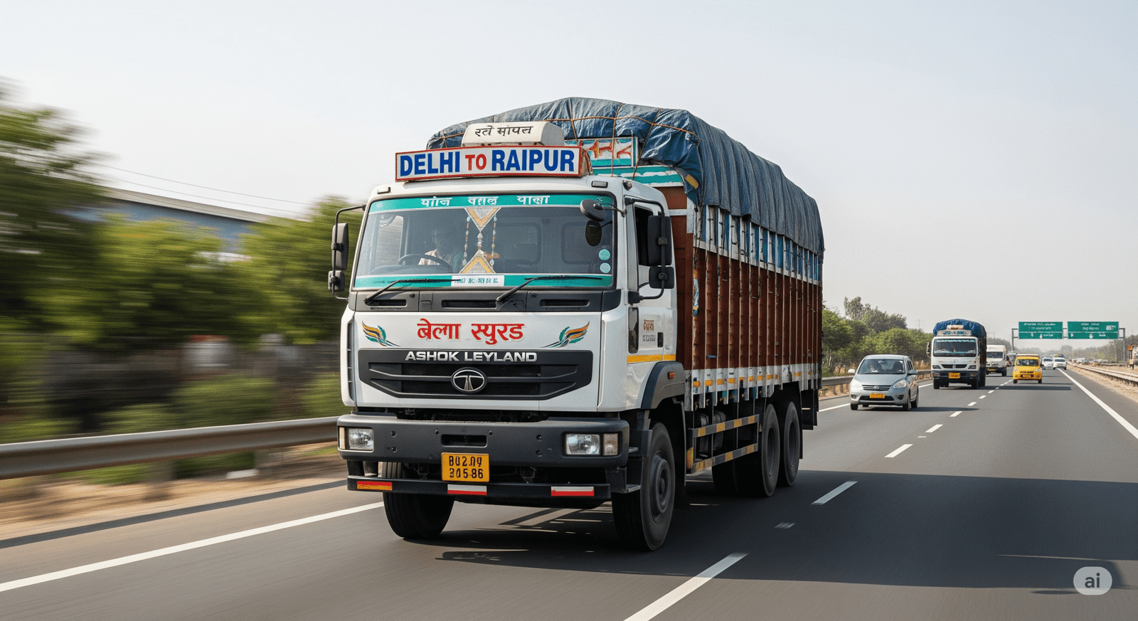 Goods Truck Transport and Lorry Carrier Services from Delhi to Raipur – Best Rates and Reliable Options