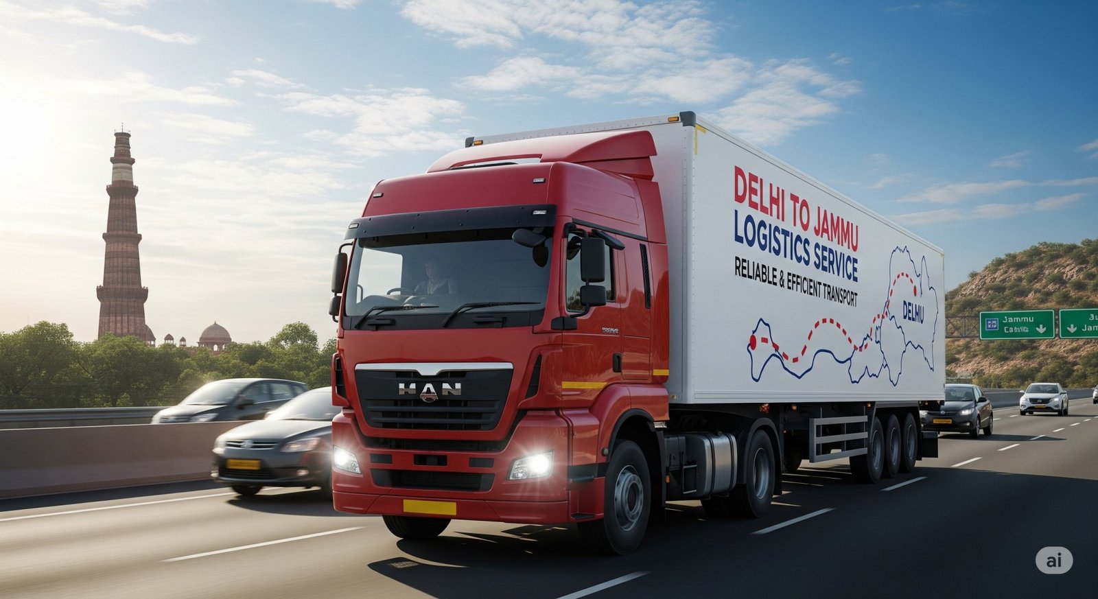 Delhi to Jammu Logistics Service: Reliable and Affordable Cargo Solutions
