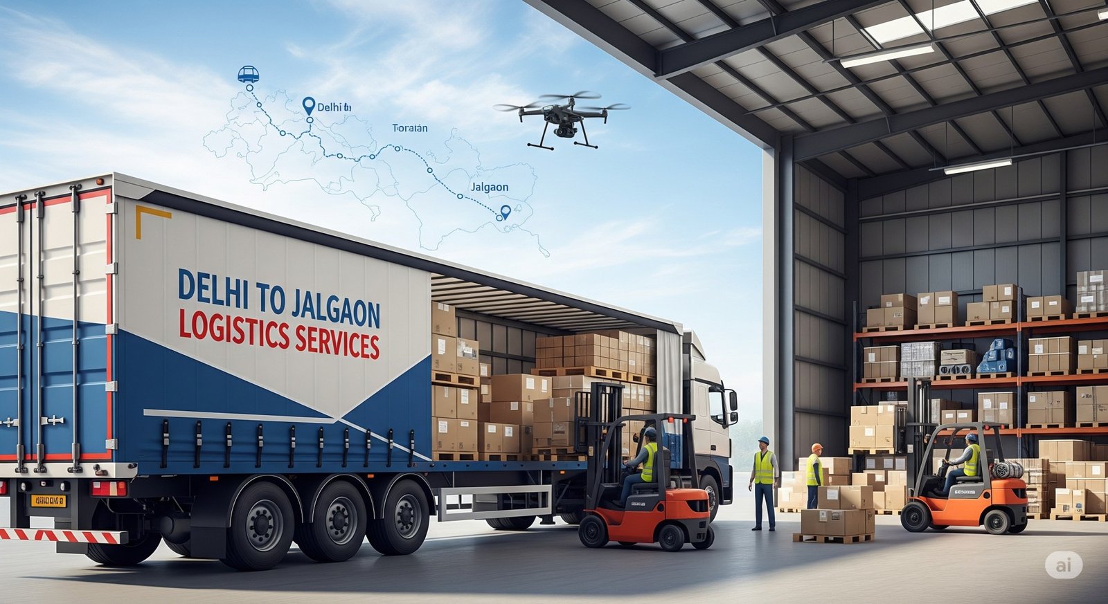 Delhi to Jalgaon Logistics Services