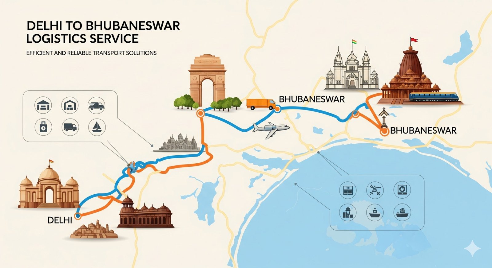 Delhi to Bhubaneswar Logistics Service Reliable and Affordable Goods Transport