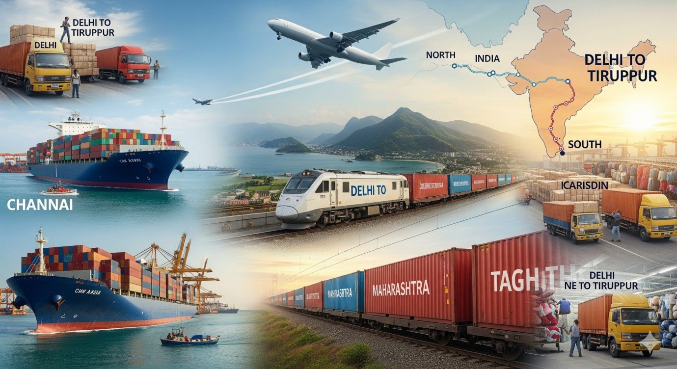 Delhi to Tiruppur Transport Service